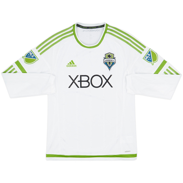 2015 Seattle Sounders Player Issue Away L/S Shirt - 9/10 - (M)