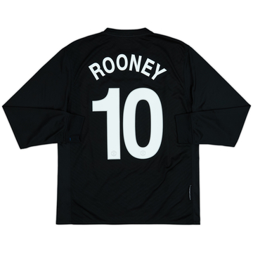 2009-10 Manchester United Visitante M/L Camiseta Rooney #10 - 8/10 - (M)