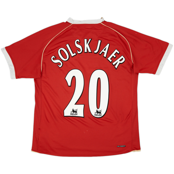 2006-07 Manchester United Home Shirt Solskjaer #20 - 5/10 - (L)