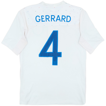 2010-11 England Home Shirt Gerrard #4 - 5/10 - (M)