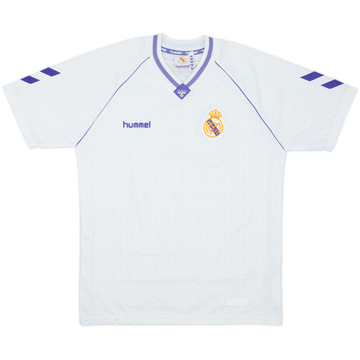 1990-91 Real Madrid Home Shirt - 10/10 - (L)