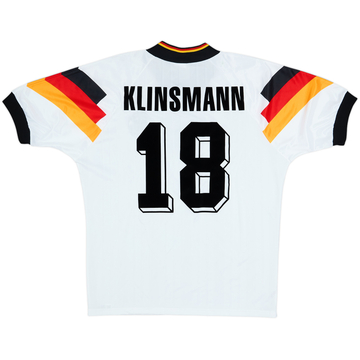 1992-94 Germany Home Shirt Klinsmann #18 - 6/10 - (M)
