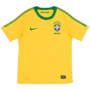2010-11 Brazil Home Shirt - 8/10 - (M.Boys)