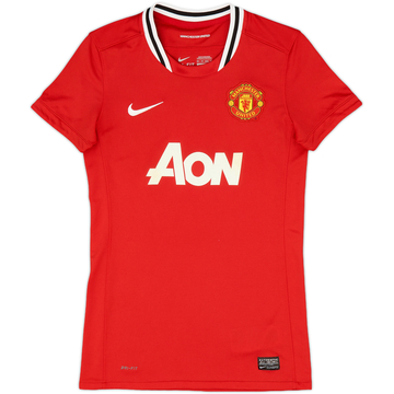2011-12 Manchester United Home Shirt - 9/10 - (Women's XS)