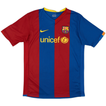 2006-07 Barcelona Home Shirt - 8/10 - (XL.Boys)