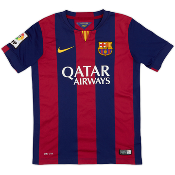 2014-15 Barcelona Home Shirt - 8/10 - (M.Boys)