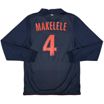 2010-11 Paris Saint-Germain Player Issue Away L/S Shirt Makelele #4 - 9/10 - (XL)