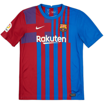 2021-22 Barcelona Home Shirt - 8/10 - (XL.Boys)