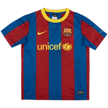2010-11 Barcelona Home Shirt - 8/10 - (M.Boys)