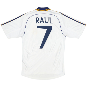 1998-00 Real Madrid Home Shirt Raul #7 - 7/10 - (S)