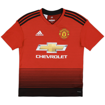 2018-19 Manchester United Home Shirt - 9/10 - (L.Boys)