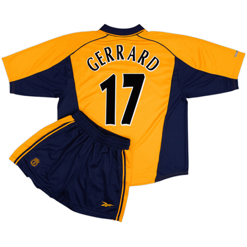 2000-02 Liverpool Away Shirt & Shorts Gerrard #17 - 9/10 - (XL)