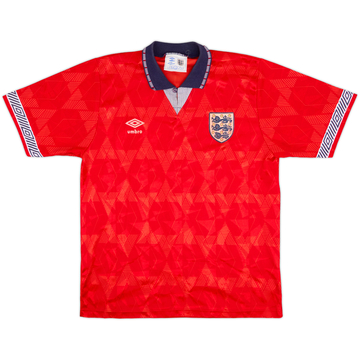 1990-93 England Away Shirt - 8/10 - (L)