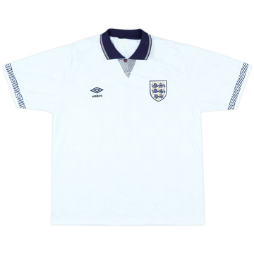 1990-92 England Home Shirt - 10/10 - (XL)
