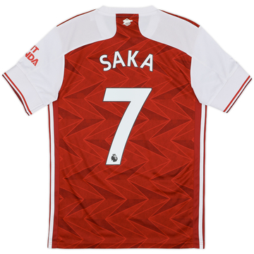 2020-21 Arsenal Home Shirt Saka #7 - 10/10 - (S)