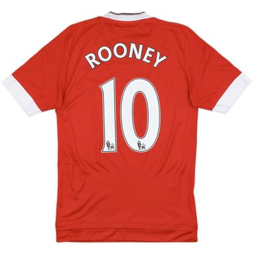 2015-16 Manchester United Home Shirt Rooney #10 - 7/10 - (XS)