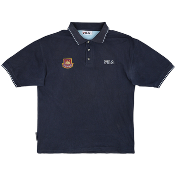 2002-03 West Ham Fila Polo Shirt - 8/10 - (XL)