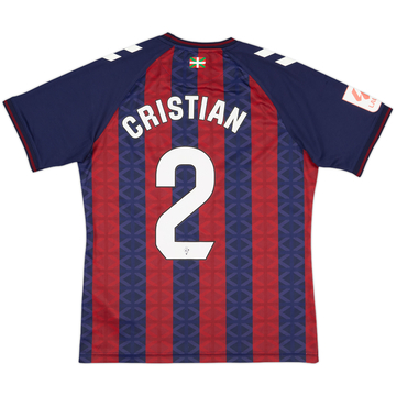 2023-24 Eibar Home Shirt Cristian #2 - 9/10 - (M)