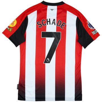 2024-25 Brentford Match Issue Home Shirt Schade #7