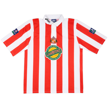 1998-99 Sunderland Match Worn League Cup Home Shirt #6 (Butler)