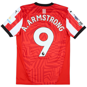 2024-25 Southampton Match Issue Home Shirt A.Armstrong #9