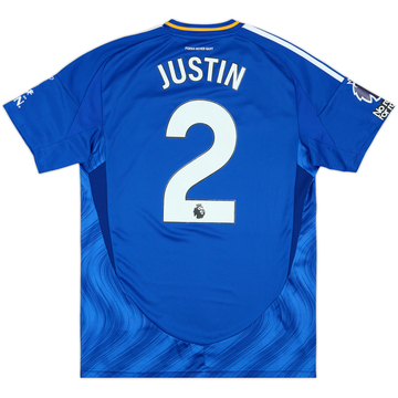 2024-25 Leicester Match Issue Home Shirt Justin #2
