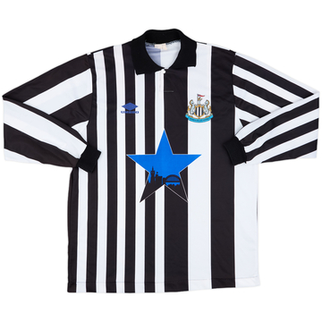 1991-93 Newcastle Prototype Home L/S Shirt - 7/10 - (L)