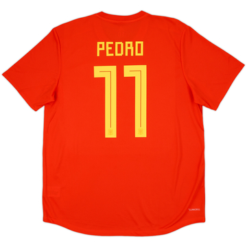 2018-19 Spain Player Issue Home Shirt Pedro #11 - 10/10 - (XL)