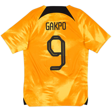 2022-23 Netherlands Home Shirt Gakpo #9 - 8/10 - (S)
