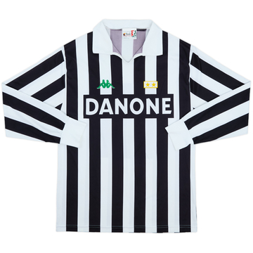 1992-94 Juventus Basic Home L/S Shirt - 8/10 - (L)