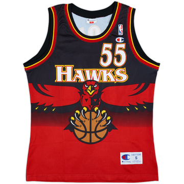1996-99 Atlanta Hawks Mutombo #55 Champion Away Jersey - 9/10 - (S)