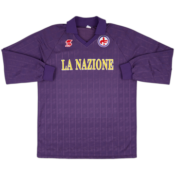 1989-90 Fiorentina Home L/S Shirt #4 - 7/10 - (XL)