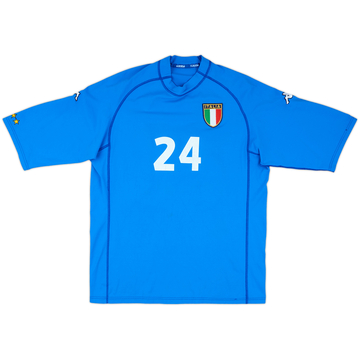 2000-02 Italy Match Issue Home Shirt #24