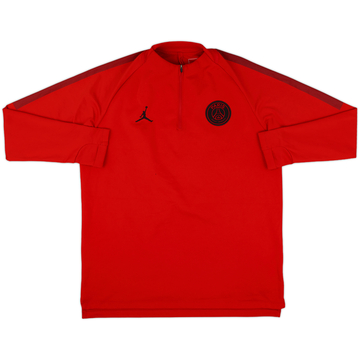 2018-19 Paris Saint-Germain Nike 1/4 Zip Drill Top - 7/10 - (L)