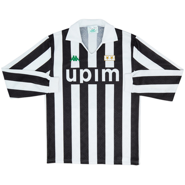 1991-92 Juventus Home L/S Shirt - 8/10 - (M)
