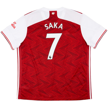 2020-21 Arsenal Home Shirt Saka #7 - 10/10 - (XXL)
