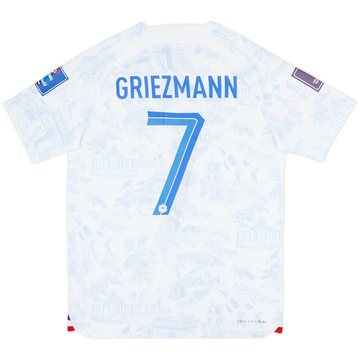 2022-23 France Authentic Away Shirt Griezmann #7 - 9/10 - (M)