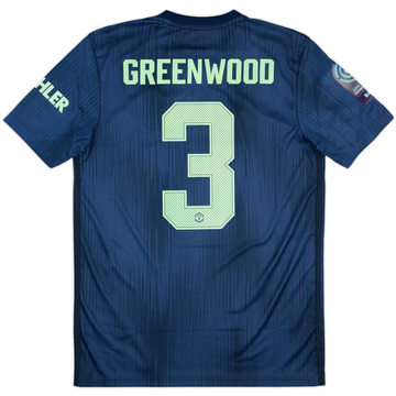 2018-19 Manchester United Women Third Shirt Greenwood #3 - 8/10 - (M)