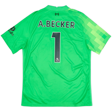 2021-22 Liverpool GK S/S Shirt A.Becker #1 - 7/10 - (L)