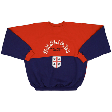 1990-91 Cagliari Le Felpe Dei Grandi Club Sweat Top - 8/10 - (L)