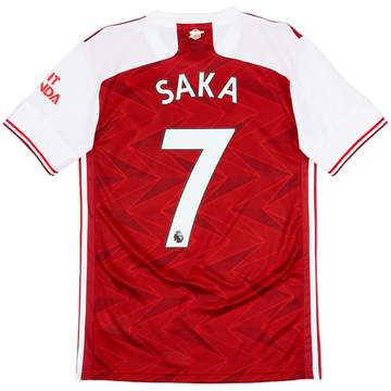 2020-21 Arsenal Home Shirt Saka #7 - 10/10 - (S)