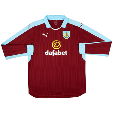 2016-17 Burnley Home L/S Shirt - 10/10 - (XL)