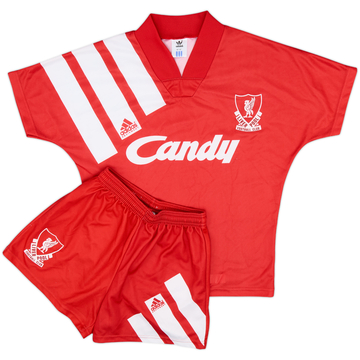 1991-92 Liverpool Home Full Kit - 9/10 - (L.Boys)