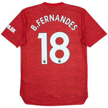 2020-21 Manchester United Authentic Home Shirt B.Fernandes #18 - 9/10 - (S)