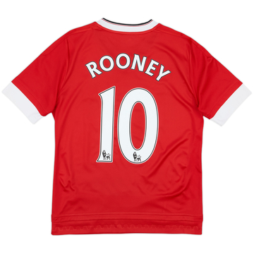 2015-16 Manchester United Home Shirt Rooney #10 - 7/10 - (L.Boys)