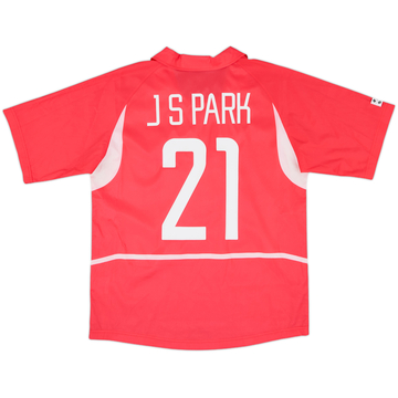 2002-03 South Korea Home Shirt J.S.Park #21 - 10/10 - (M)