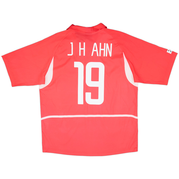 2002-03 South Korea Home Shirt J.H.Ahn #19 - 8/10 - (XL)