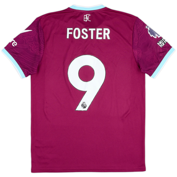 2025-26 Burnley Match Issue Home Shirt Foster #9