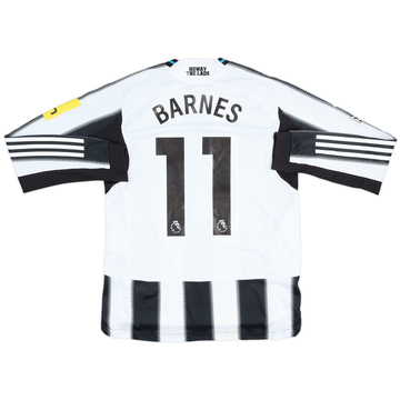 2025-26 Newcastle Match Issue Home L/S Shirt Barnes #11