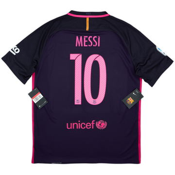 2016-17 Barcelona Away Shirt Messi #10 (L)